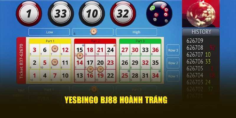 Yesbingo BJ88 hoành tráng